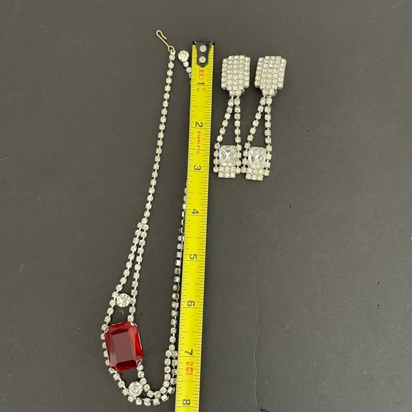 Set necklace and ear clips - Picture 9 of 9